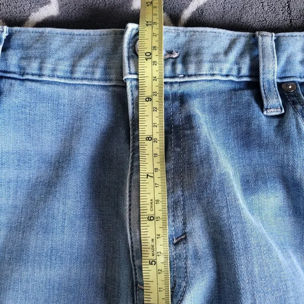 Banana Republic Traveler Jeans Mens 34x30 Blue Straight Slim Medium Wash Denim